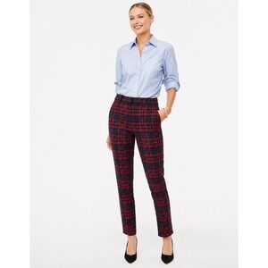 J.Crew Martie Slim Crop Pant 8 Stewart Tartan Plaid Stretch Cotton